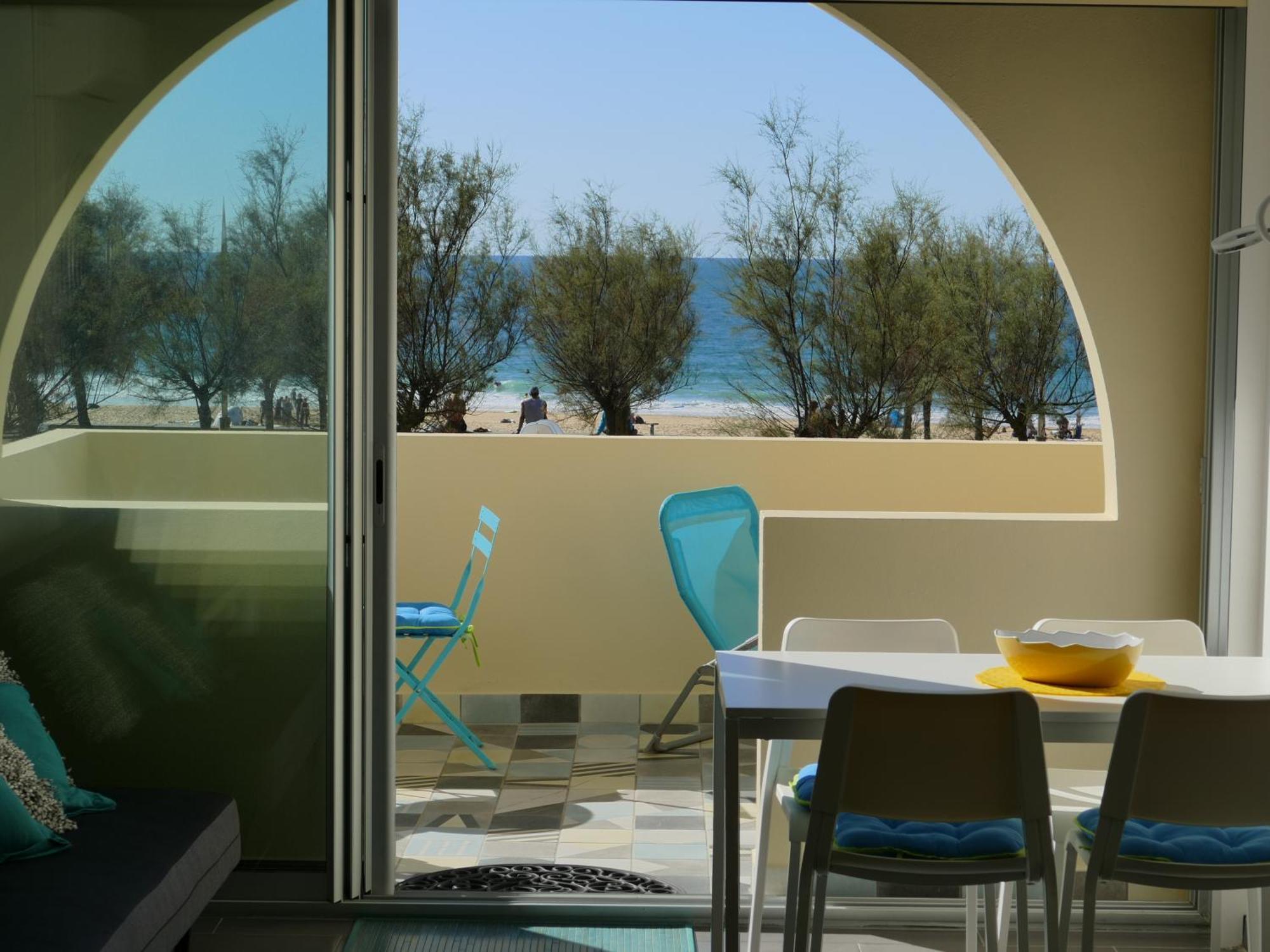La Dune D'Or - Vue Mer, Studio Face A La Plage Avec Terrasse سورت-هوسيغور المظهر الخارجي الصورة