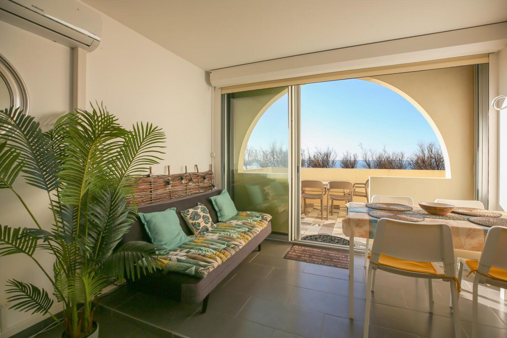 La Dune D'Or - Vue Mer, Studio Face A La Plage Avec Terrasse سورت-هوسيغور المظهر الخارجي الصورة