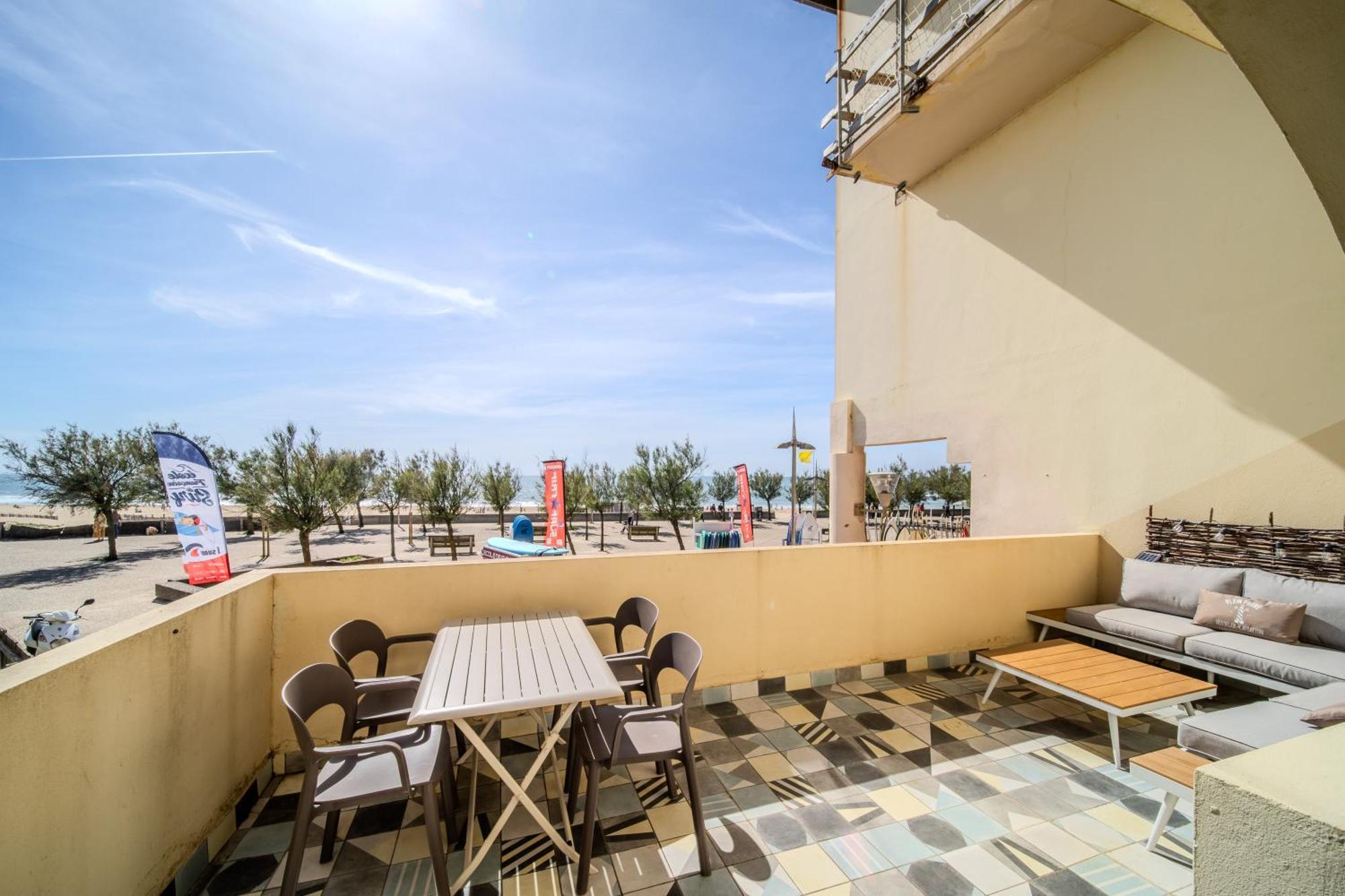 La Dune D'Or - Vue Mer, Studio Face A La Plage Avec Terrasse سورت-هوسيغور المظهر الخارجي الصورة